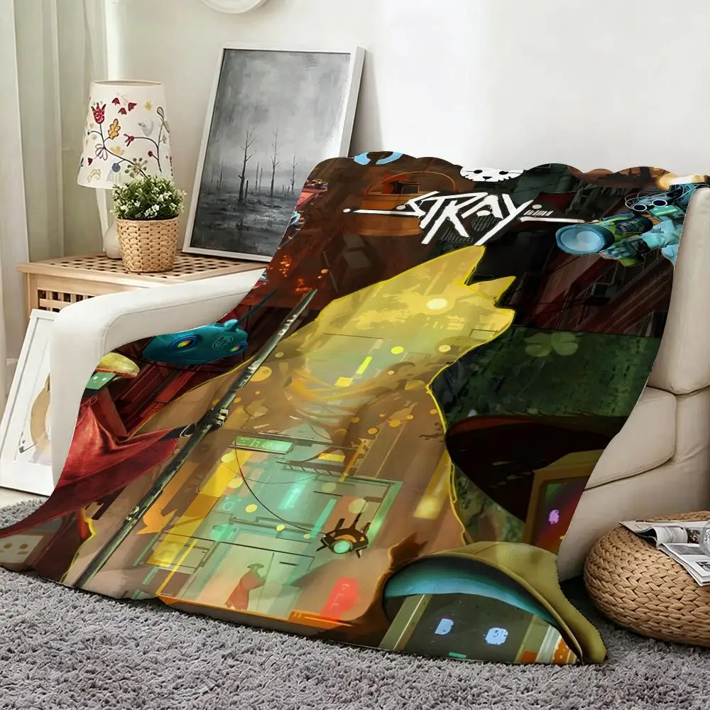 Game S-Stray Throw Flannel Throw Blanket Suitable for Sofa、Living Room、Bedroom