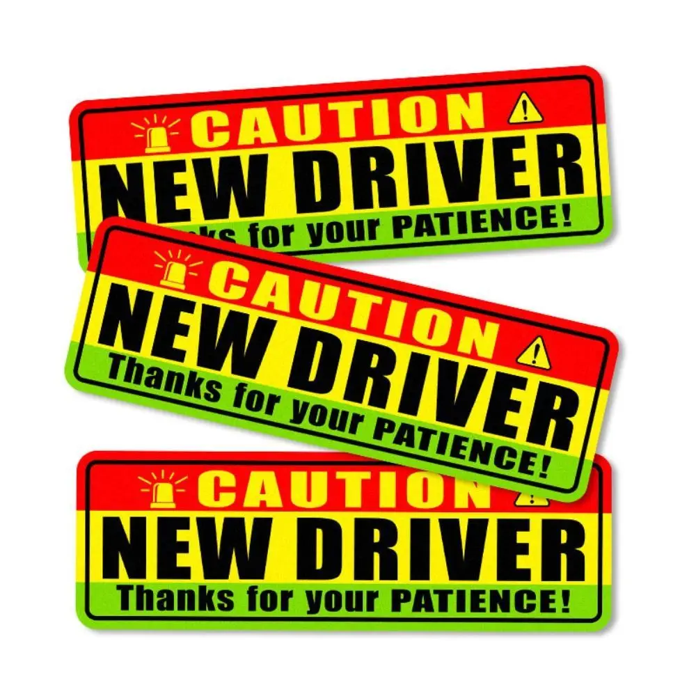 Student Driver Student Driver Magnets Stickers Reflective Novice Driver Magnetic Reflective Stickers Adhesive Tape