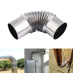 50/60/70mm Stainless Steel 90 Degree Elbow Chimney Liner Bend 90° Multi Flue Stove Pipe For Outdoor Camping Wood Stoves Chimney