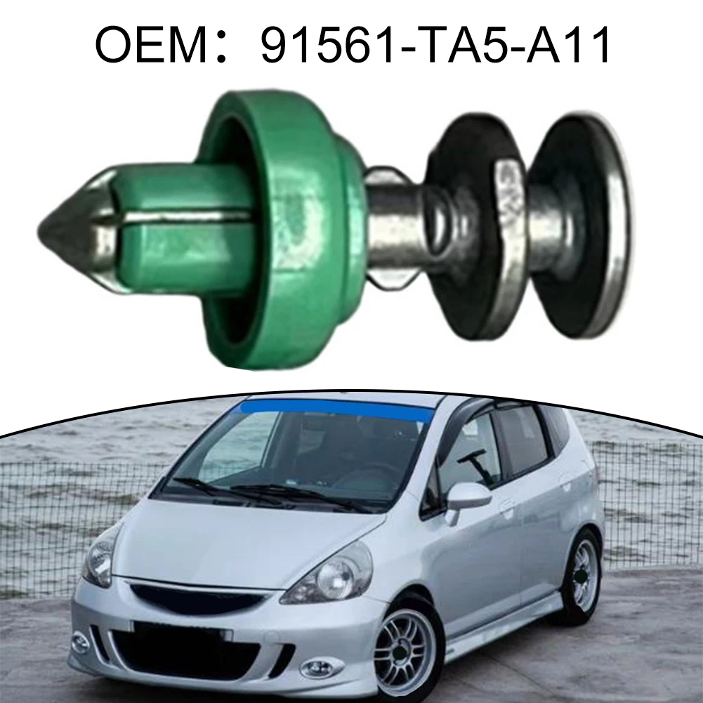 Green Pillar Guard Ring Joystick Panel Clip Plastic Clip Push-type Fastener Replacement Clip Non-deforming For Honda
