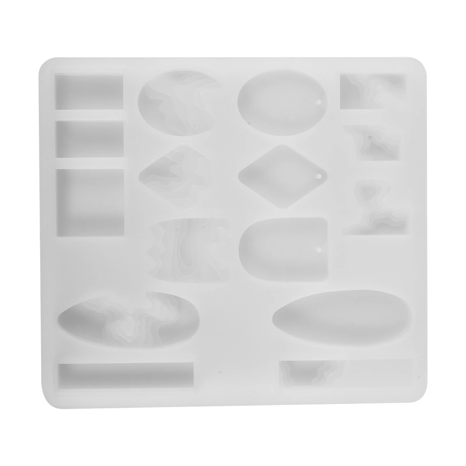 

Creative Crystal Epoxy Resin Jewelry Mold DIY Handmade Gifts Non Stick Silicone Pendant Molds Easy Wash Reusable Simple Design
