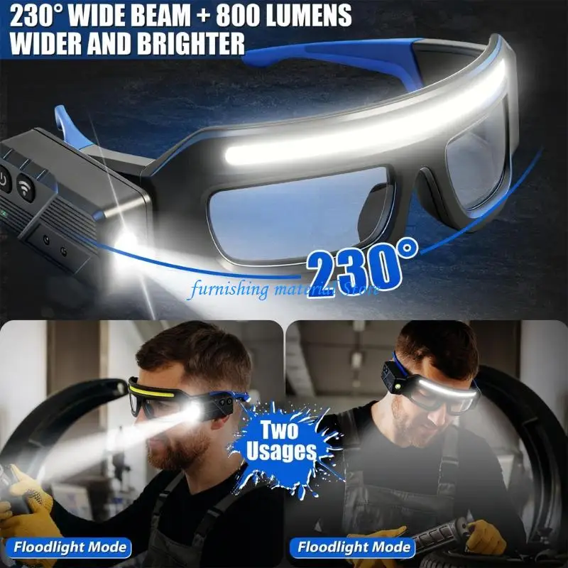 Y5GD Strong 500 Brightness Cycling Eyewear Light With Easy Control And Long Lasting Power