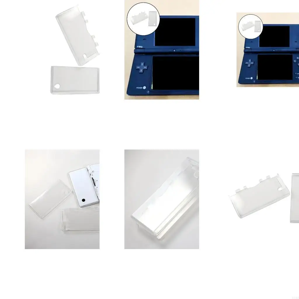 Flexible TPU Case Housing Set for Folding Game Device, Upper and Lower Outer Shell Cover with Daily Carry Storage Use and H8WD