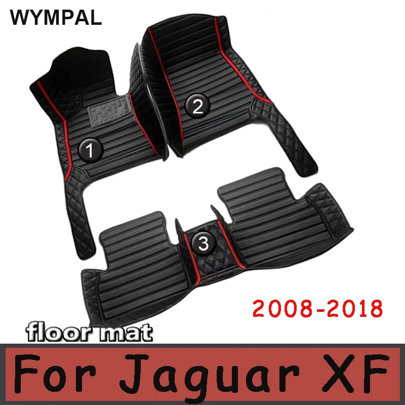 Car Floor Mats For Jaguar XF  2008 2009 2010 2011 2012 2013 2014 2015 2016 2017 2018 Car Accessories