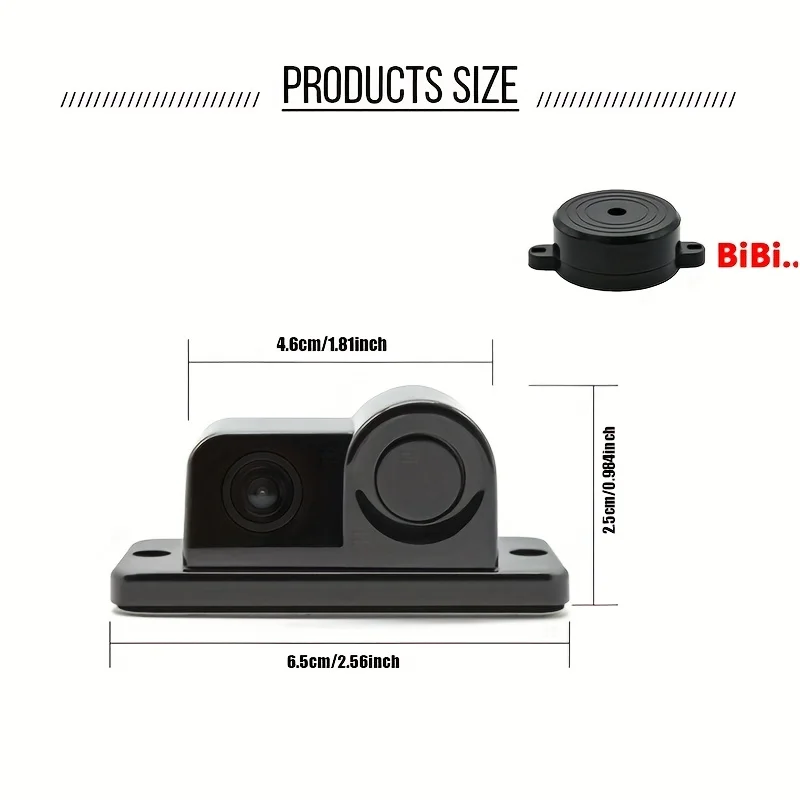 Car Camera System with BSD/ADAS, Buzzer Alarm & CVBS Backup Camera 170° Wide-Angle Fisheye Lens, Full-Color Night Vision