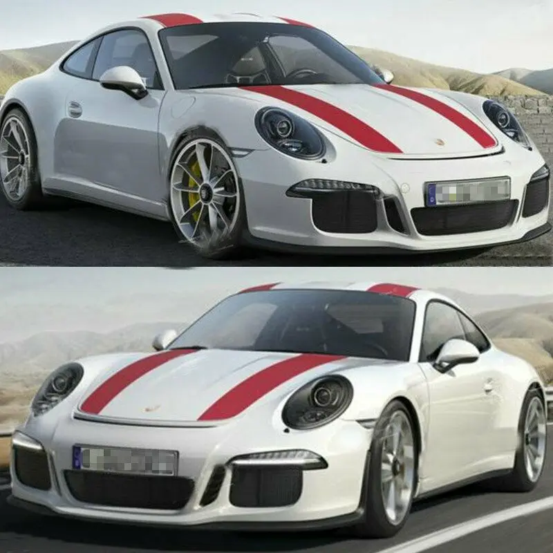 Graphics Decal Racing Stripe Kit For 911R Bonnet Roof Rear Vinyl Sticker