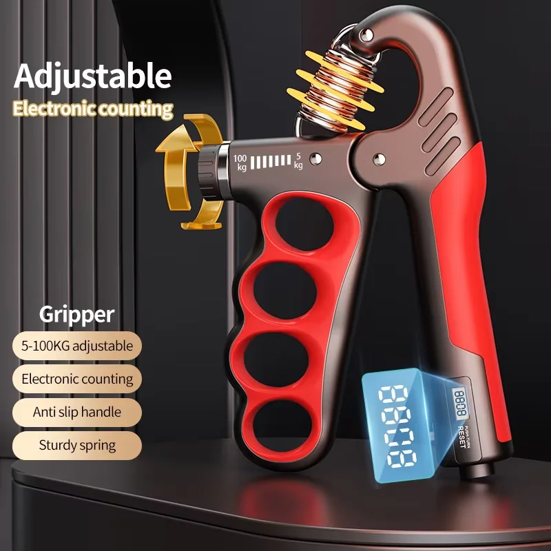 5-100Kg Adjustable Heavy Gripper Fitness Hand Exerciser Wrist Training Increase Strength Spring Finger Pinch Carpal Expander