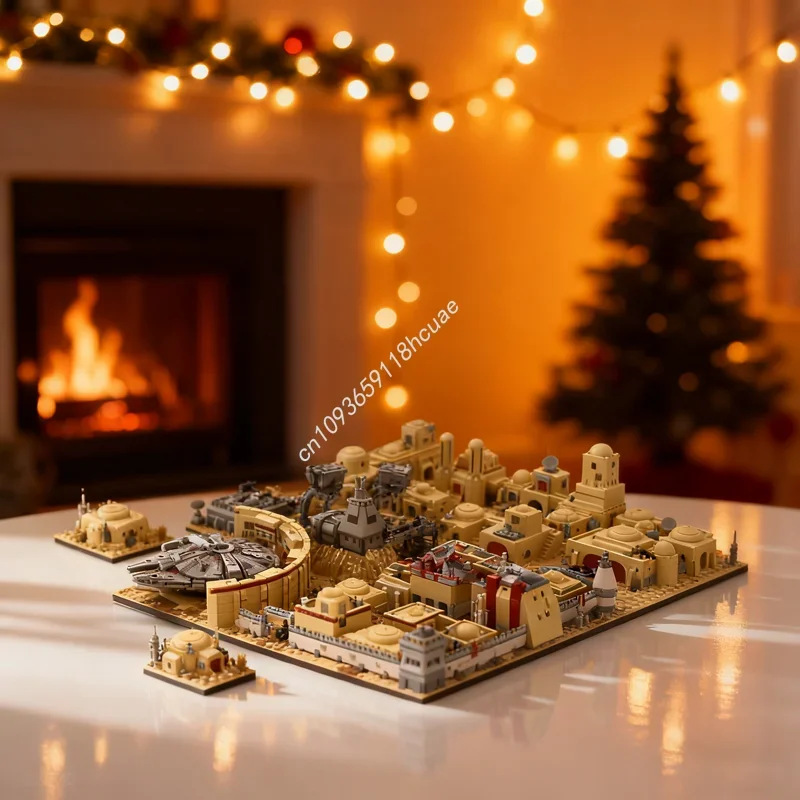 

28842pcs MOC TATOOINE MOS EISLEY SPACEPORT Model Building blocks Christmas gifts Architecture toys DIY Education Brick Birthday