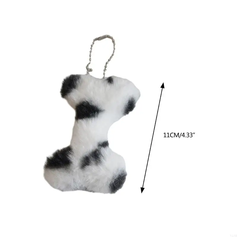 y5jd dalmatians العظام keychain سحر الكلب العظم الحبل المشترك