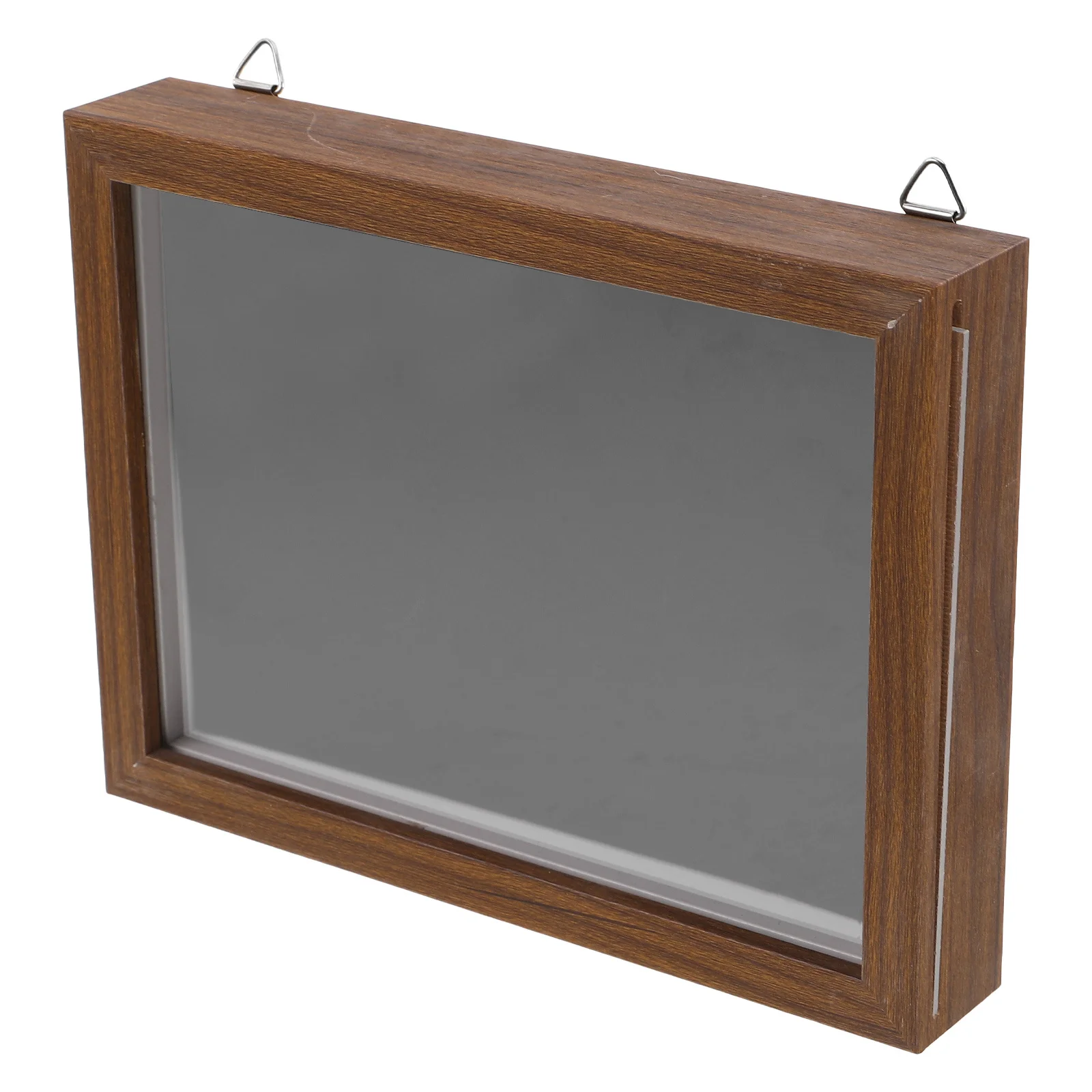 

Badge Storage Box Transparent Wood Grain Large Capacity For Pin Badge Brooch Medal Display Case Kids Collectibles