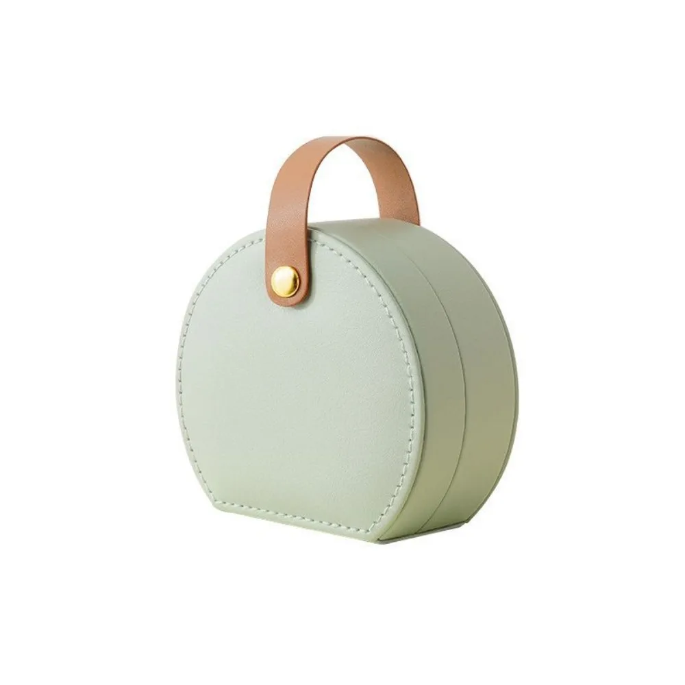 PU Leather PU Leather Jewelry Organizer Handheld Large Capacity Jewelry Storage Box Portable Dust-proof Jewelry Case