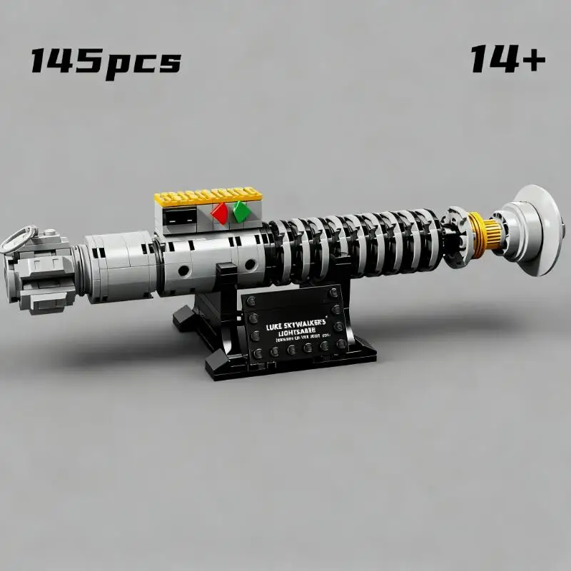 

Новинка, 145 шт., световой меч Lukeskywalker, модель для украшения дома, 40730, кирпичные строительные блоки, набор «Космическая война», игрушка для взрослых, украшение
