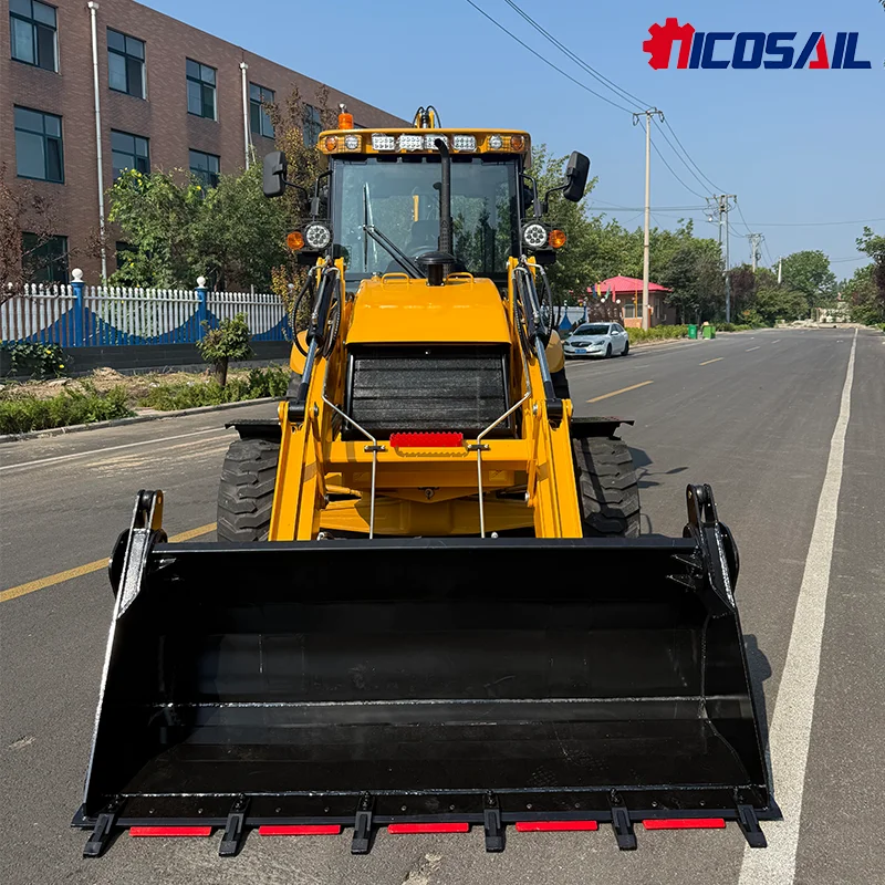 Высококачественный экскаватор-погрузчик, свободный перевозки, двухсторонний загрузчик, оснащенный 4-приводом, сильная мощность, эффективная работа