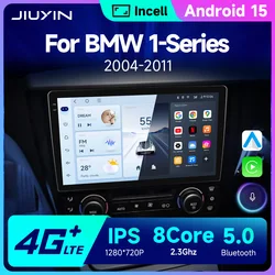 JIUYIN V1 AI Voice Wireless CarPlay Android Auto Radio For BMW 1-Series 1 Series E87 E81 E82 E88 2004-2011 4G Car Multimedia GPS