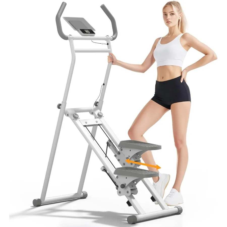 

Тренажер-степпер для домашних тренировок - полноразмерные педали с держателем для планшета, складной степпер, простая сборка, компактный дизайн