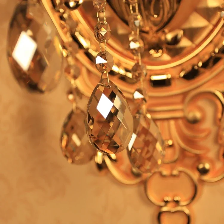 5 gold Luxury Crystal Wall Sconce Light Crystal Lighting romantic fashion crystal wall lamp wall lights with shade