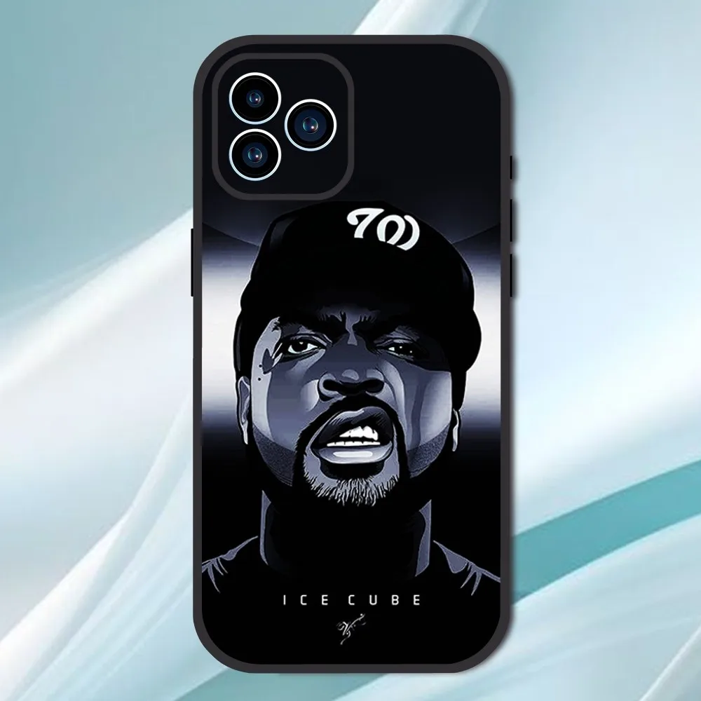 Funda de teléfono rapero i-ice Cube, carcasa trasera suave para iPhone 13, 12, 11, 14, 15 Pro, XS, Max, XR, X, 8, 7, 6S, 6 Plus