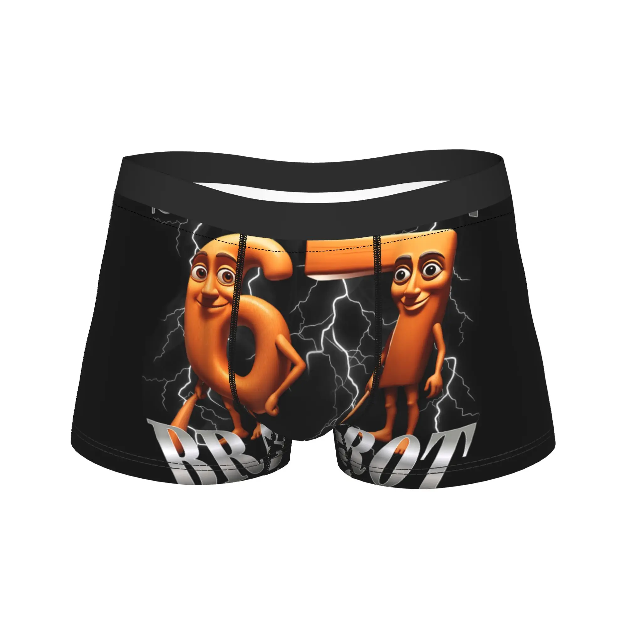 Tung Tung Sahur Italian  Boxershorts  3D Pouch Underwear Quality Customs Boxer Brief Elastic Men Panties Plus Size 2XL