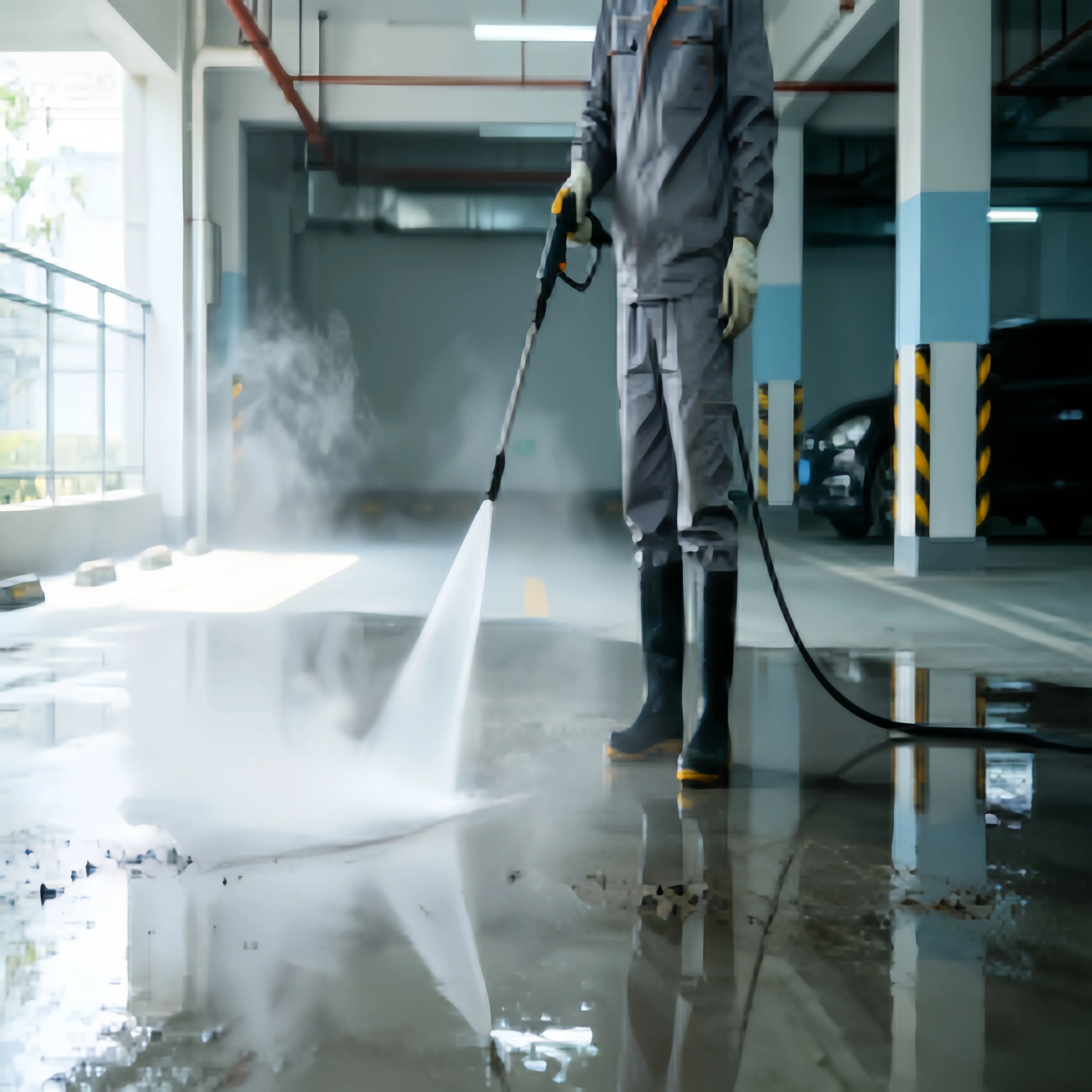 New Cold Water High Pressure Jet Cleaner 5000psi Car Washer Concrete Graffiti R/emoval Metal Surface Preparation