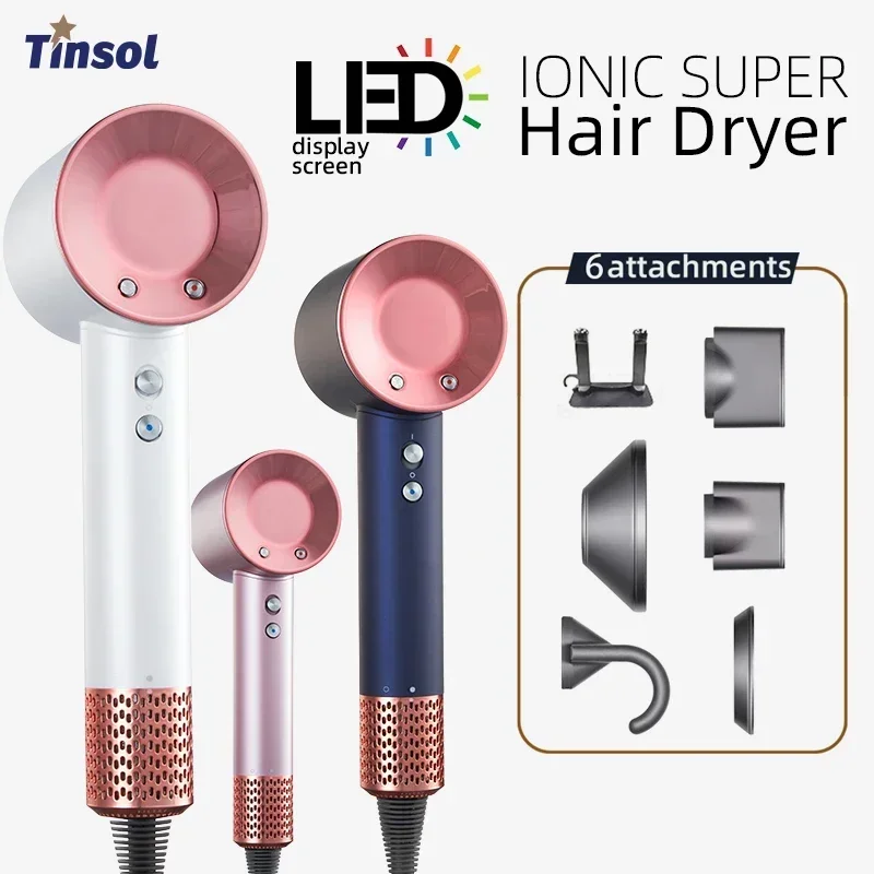 Tinsol Super Hair Dryer Leafless Hair Dryer Personal Hair Care Styling Negative Ion Tool Constant Anion Electric Hair Dryers