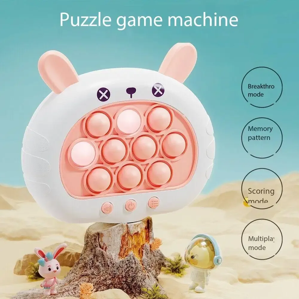 

Animal Series Pop Push Game Machine Kids Cartoon Cute Fun Whac-A-Mole Squeezing Anti Stress Sensory Bubble Pop Fidget Toy Gifts