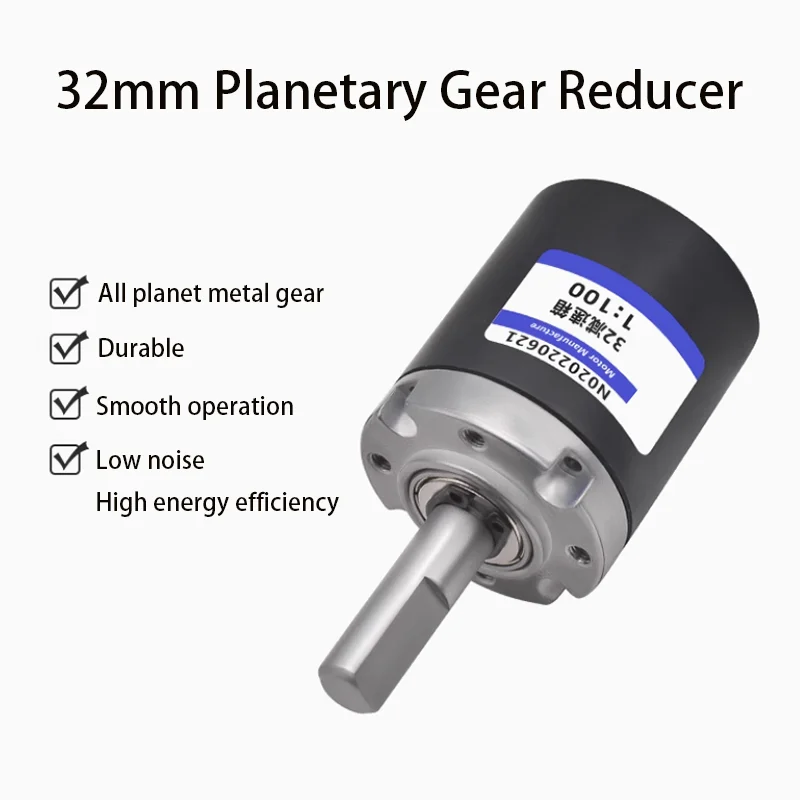 32MM gearbox with a speed ratio of 3.7-721, used for 31ZY high precision large torque planetary gear reduction motor.