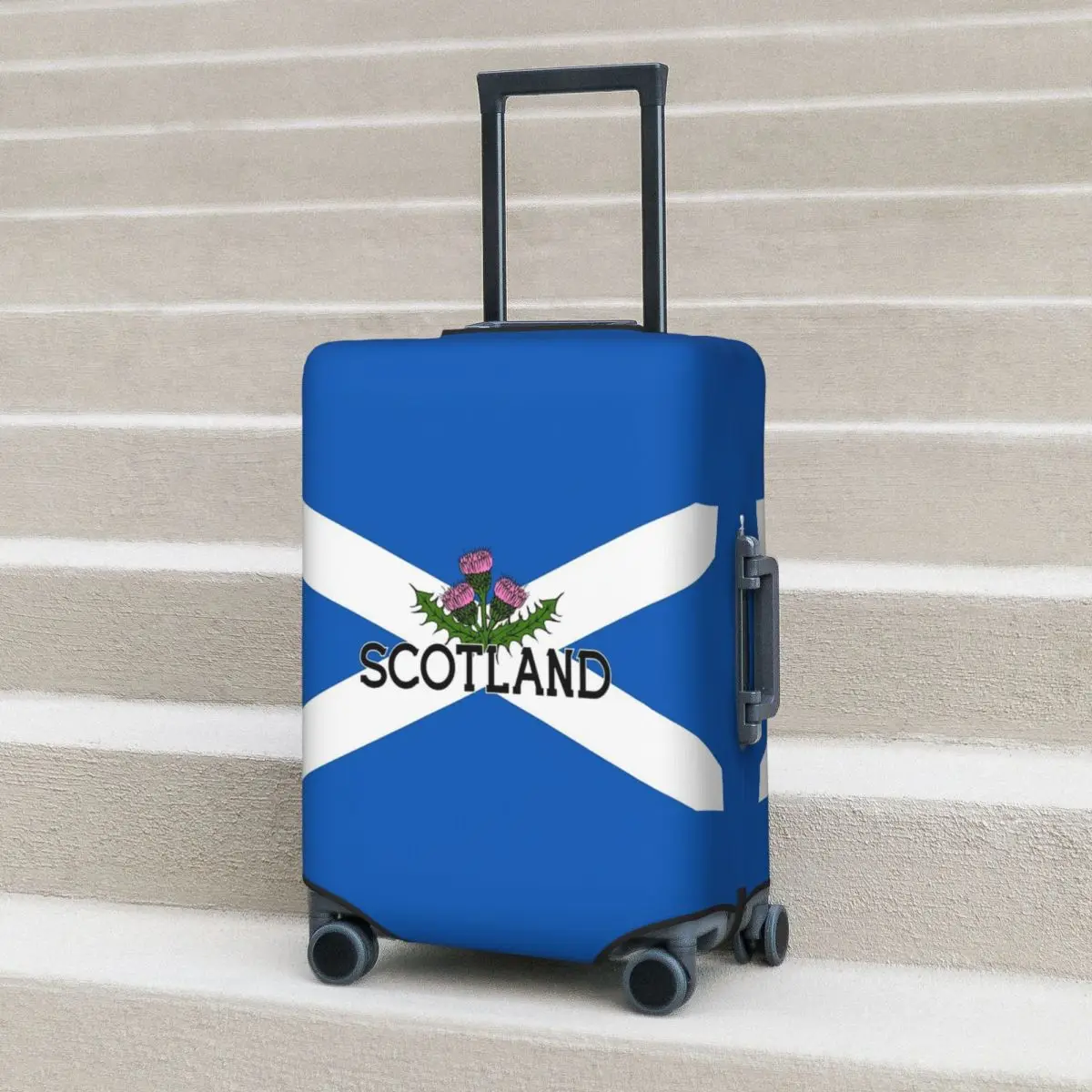 

Флаг Шотландии Сальтины - шотландский чехол для чемодана с крестом и броском Сент-Эндрюсом, эластичные защитные чехлы для дорожного багажа