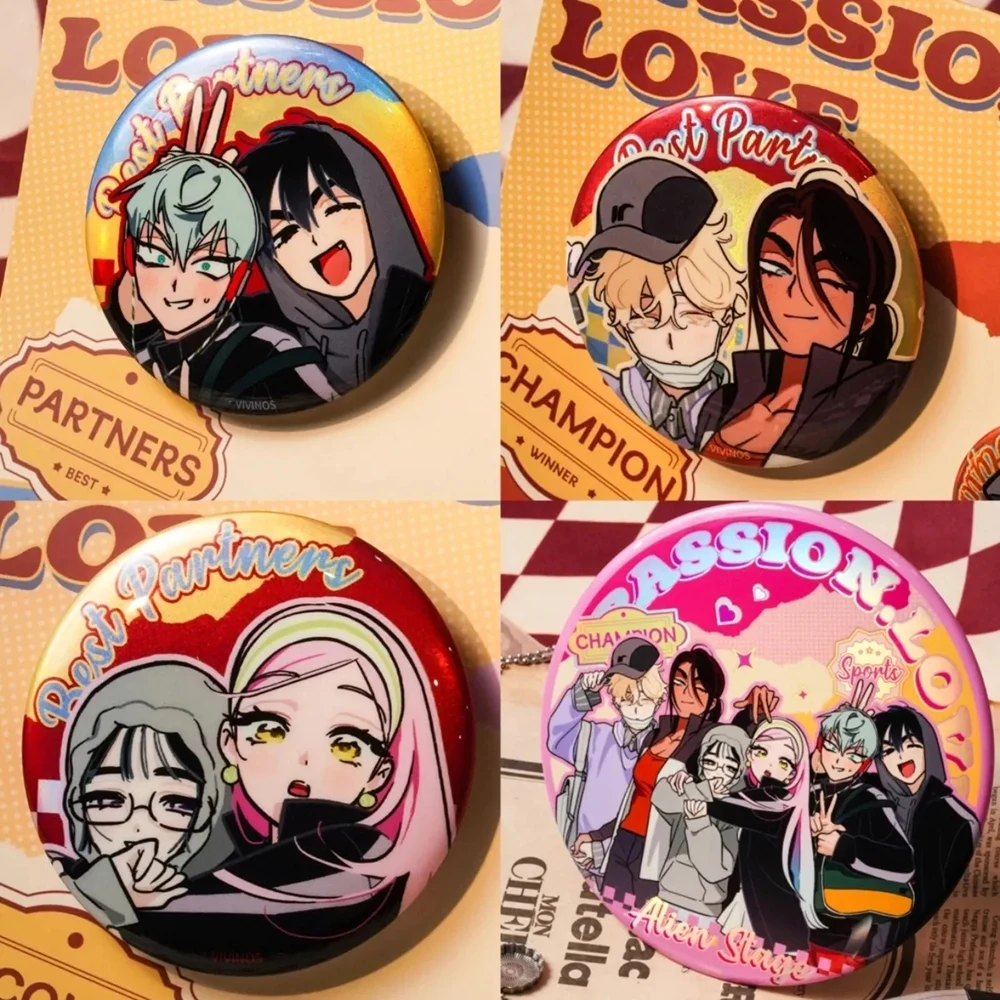 Alien Stages Badges Anime Figure Pin's émaillé Multicolore 58mm Lot De 9