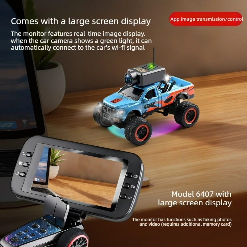 Cool Stuff Toy Car Funny Gift-1:64 Scale Remote Control Car,APP HD Camera Off-road Mini RC Car,Kawaii FPV Rc Truck,Toys for Kids