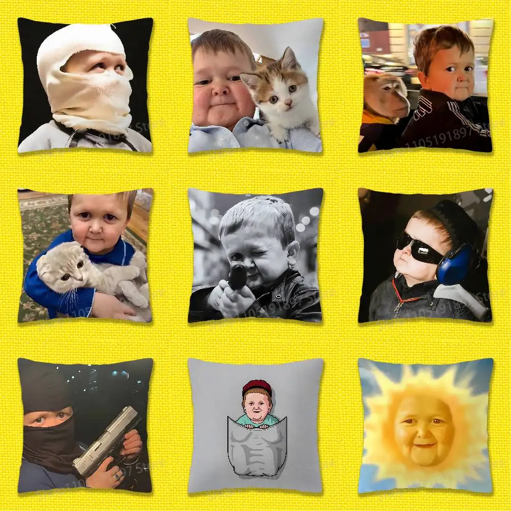 

Funny Hasbulla Magomedov Hasbik Throw Pillow Case For 50cm 40cm 55cm 45*45cm 30cm Square Bedroom Pillowcase Cover
