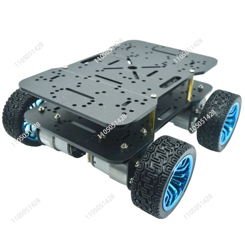 DC Geared Motor 4 Wheels Car Chassis Kit Encoder Motor Obstacle Avoidance Smart Car Chassis