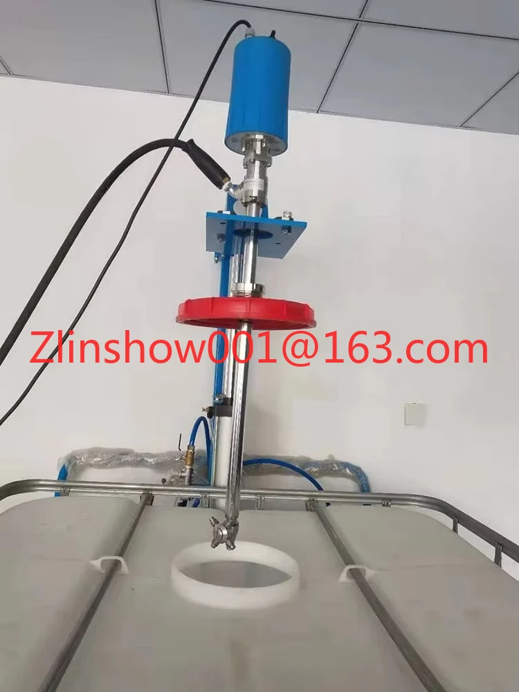 High Pressure Motor Drive tank Cleaning Machine with IBC Tote tank Cleaner Nozzles