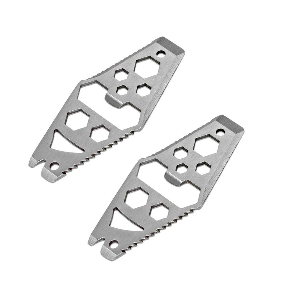 

2pcs Multifunction Screwdriver Toolkit Portable Tool Card Snowflake Shape Repair Outdoor Wrench Durable Material Camping Hiking