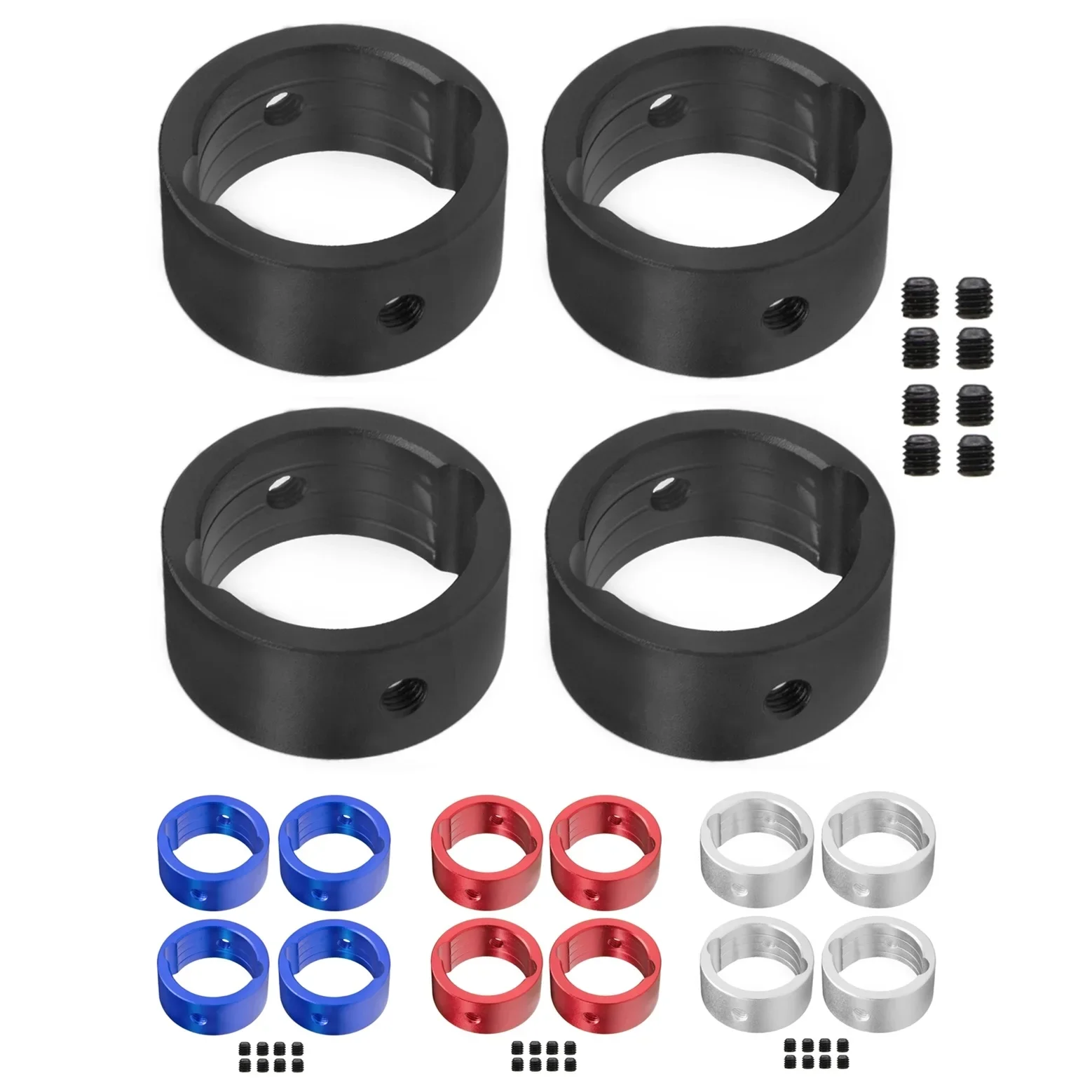 4pcs Metal Drive Cup Reinforcement Ring Differential Drive Cup Sleeve for TRAXXAS 1/5 X-MAXX 1/6 XRT RC Car Upgrade Parts