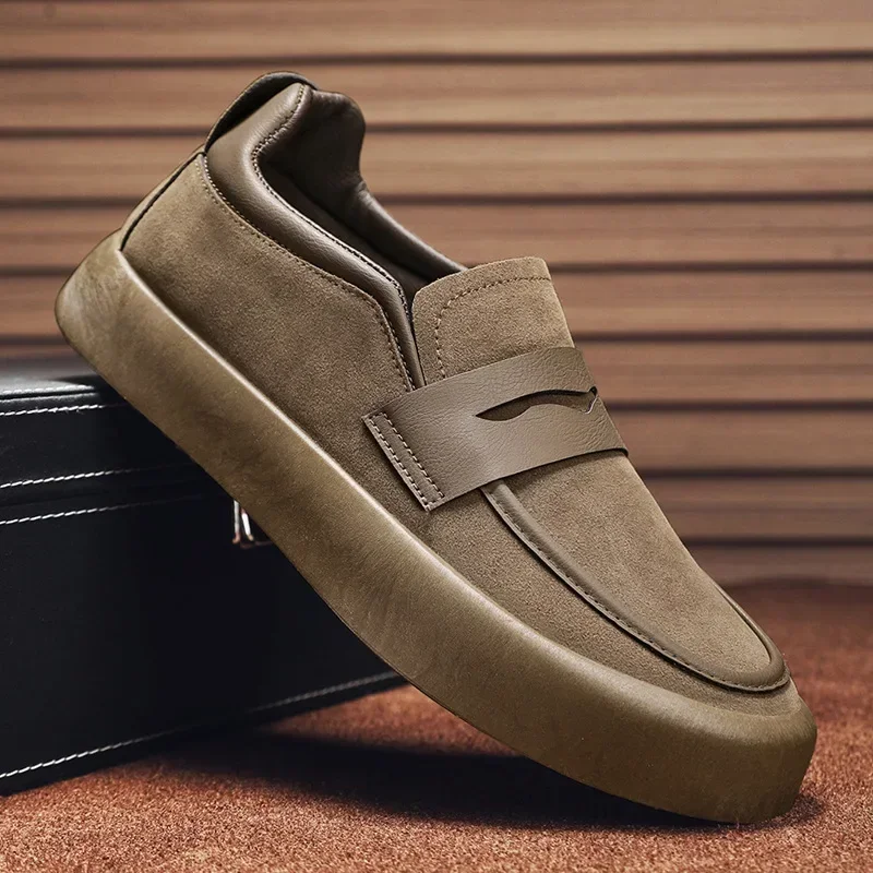 Męskie luksusowe mokasyny na co dzień letnie nowe wsuwane oddychające mokasyny moda oddychające męskie buty do jazdy pojedyncze Zapatillas Hombre