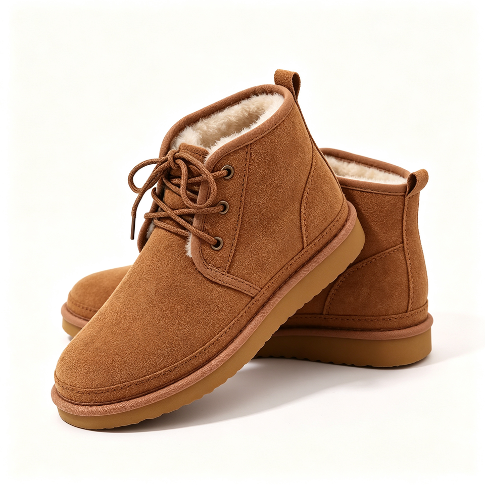 Comwarm Fluffy Cotton Boots For Women Anti-slip Hard Bottom Outdoor Ankle Boots Warm Comfy Leisure Winter Women's Snow Boots