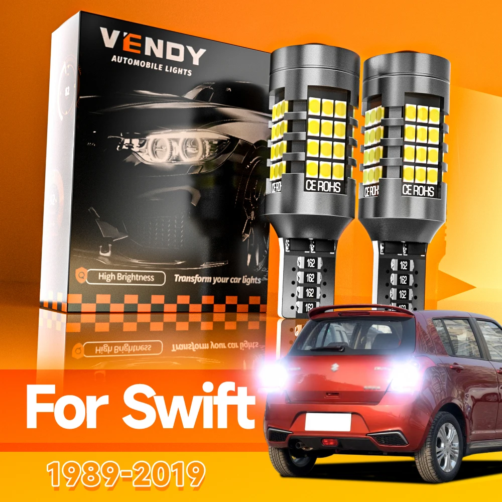 2pcs For Suzuki Swift 1989-2010 2017-2021 LED Reverse Light Backup Lamp 2006 2007 2008 2009 2018 2019 2020 Canbus Accessories