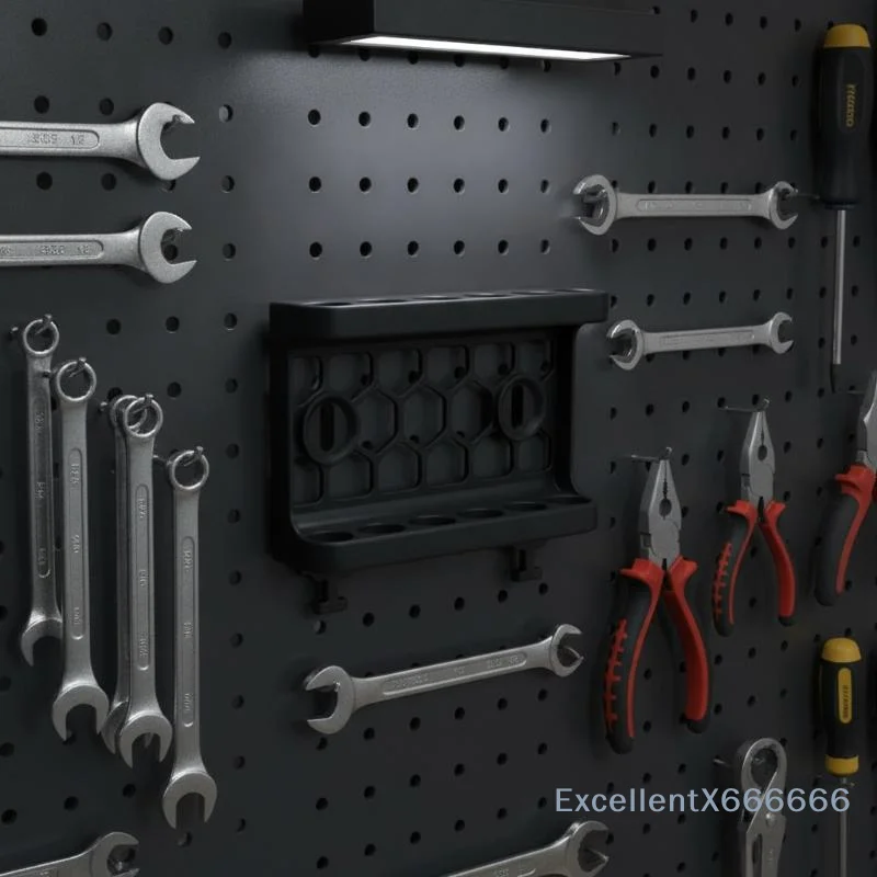 Pegboard Hanging Tool Organizer Wall Mount Lightweight Storage Set for Dorm Student Stationery Small Tool Storage
