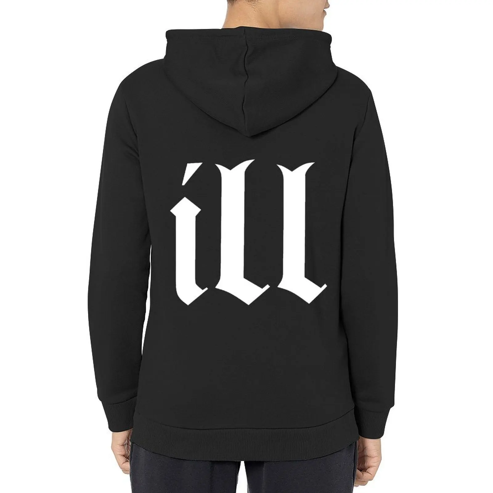 

Ill Logo White Hoodie autumn jacket men korean autumn clothes anime clothing men's winter sweater designer hoodies