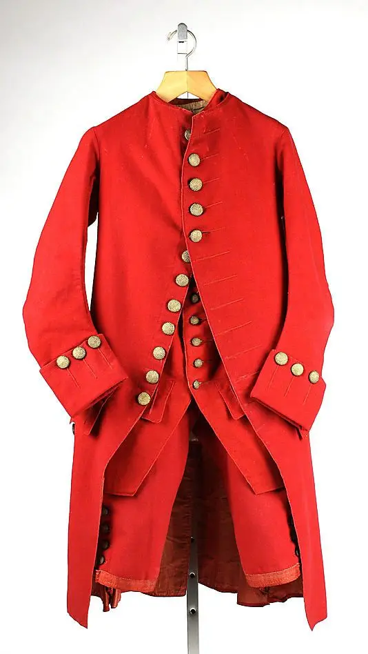 Men's Rococo Military Style Red Uniform Costume 18th Century Rococo Victorian Military Regency Outfits George Washington Suit