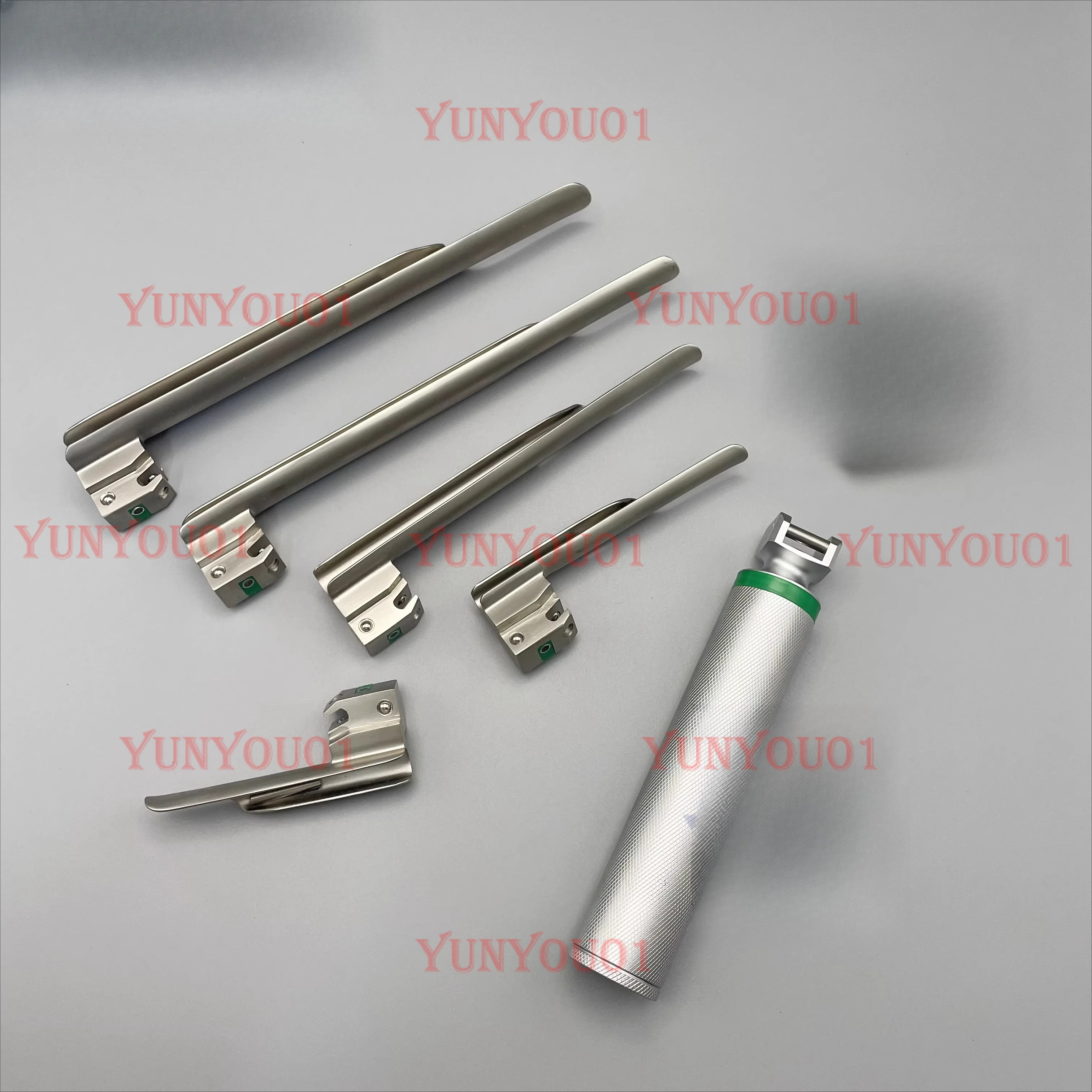 Anesthesia Laryngoscope Stainless Steel Pet Anesthesia LED Fiber Optic Light Source Laryngoscope Imported Veterinary Testing