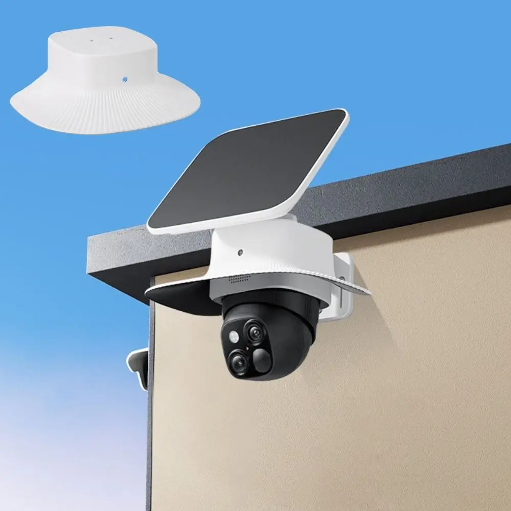 

White Security Camera Cover Wall Mounted Dustproof Weatherproof Cover UV-proof Weather Resistant Protective Cover