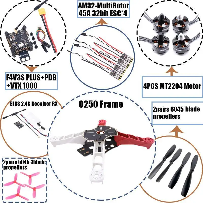 Angeltoy F4V3S PLUS F4 V3 V3S LC Q250 INAV Betaflight Flight Controller Board Barometer OSD Quadcopter RC Drone FPV Racing
