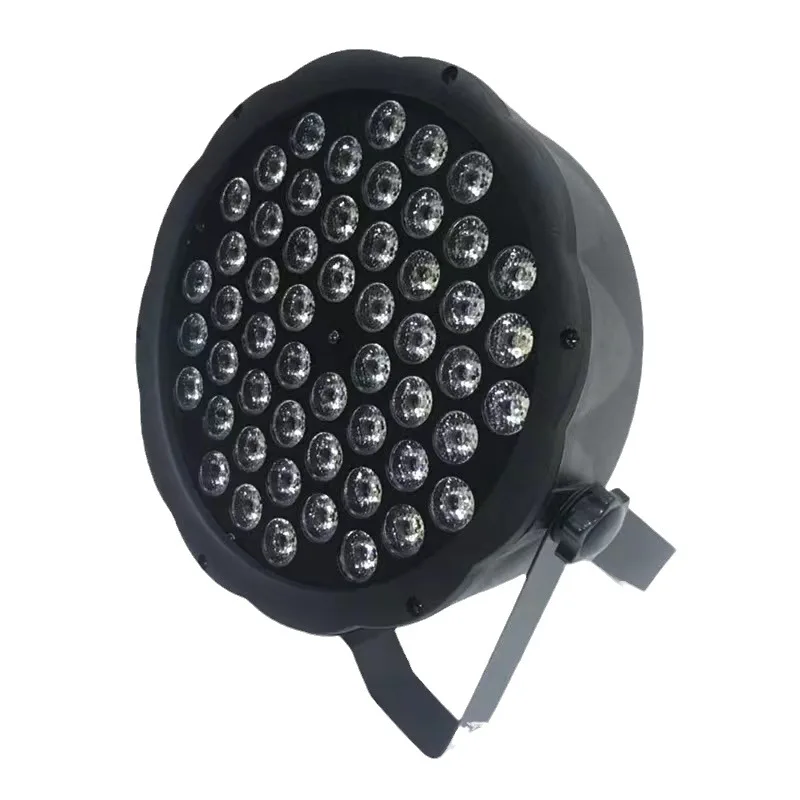

LED54 plastic flat par light, full color dyeing light KTV bar DJ colorful light LED54 plastic flat par light