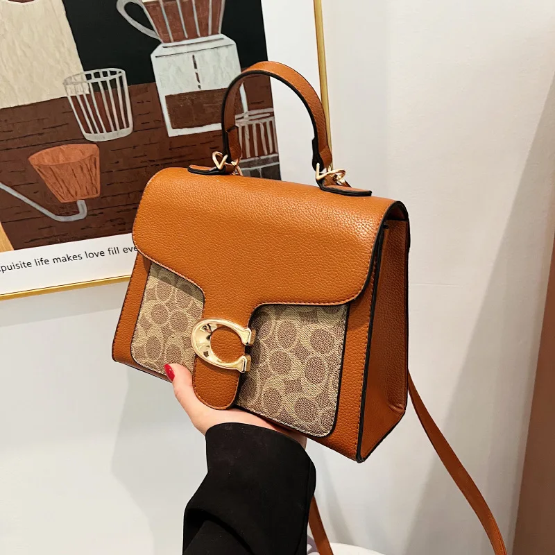 

2025 Color Block Underarm Bag Womens Korean Style Shoulder Crossbody Purse Fashionable Mom Tote Chic Versatile Handbag