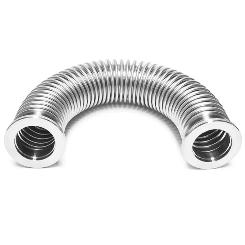 KF/NW  Vacuum Fitting Flexible Corrugated Hose Forged Bellows Stainless Steel SS304 Spiral Tube Bendable Not Retractable