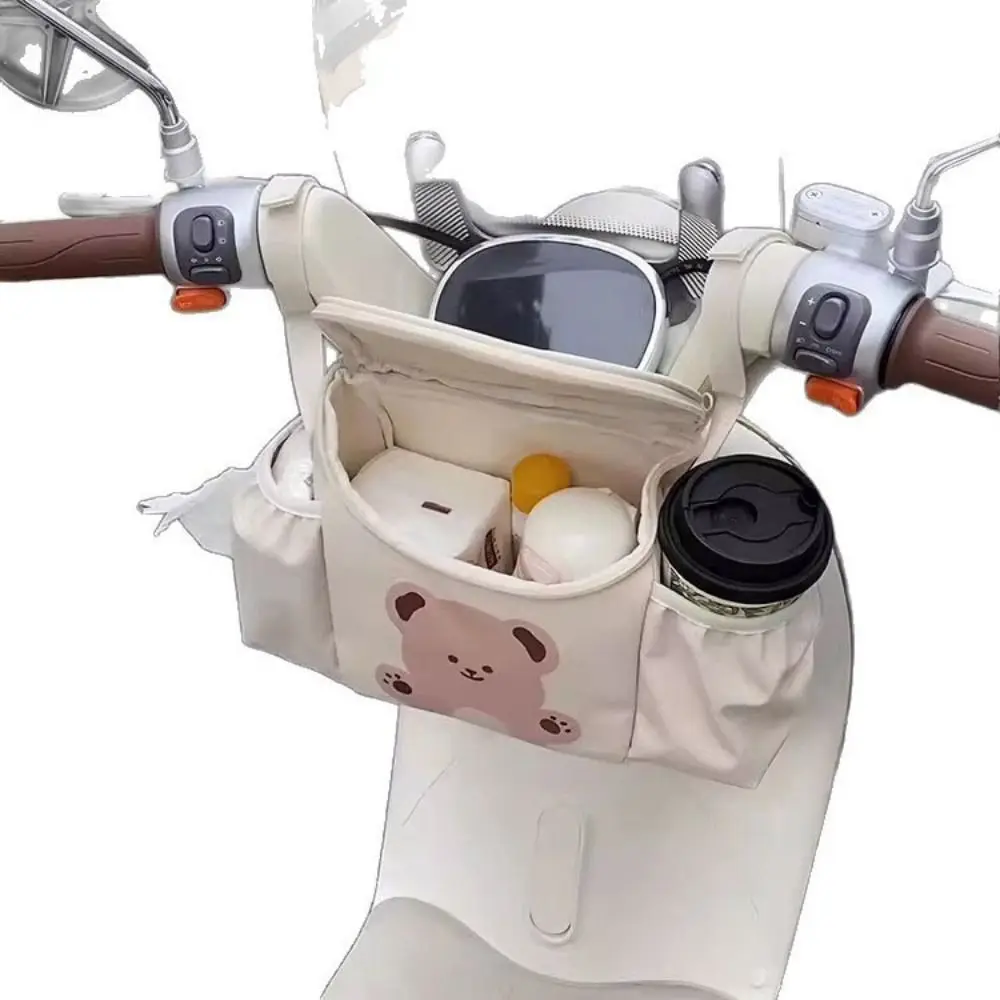 Multi-functional Electric Bike Storage Bag Front Mounted Cartoon Bicycle Hanging Bag Waterproof Hanging Design