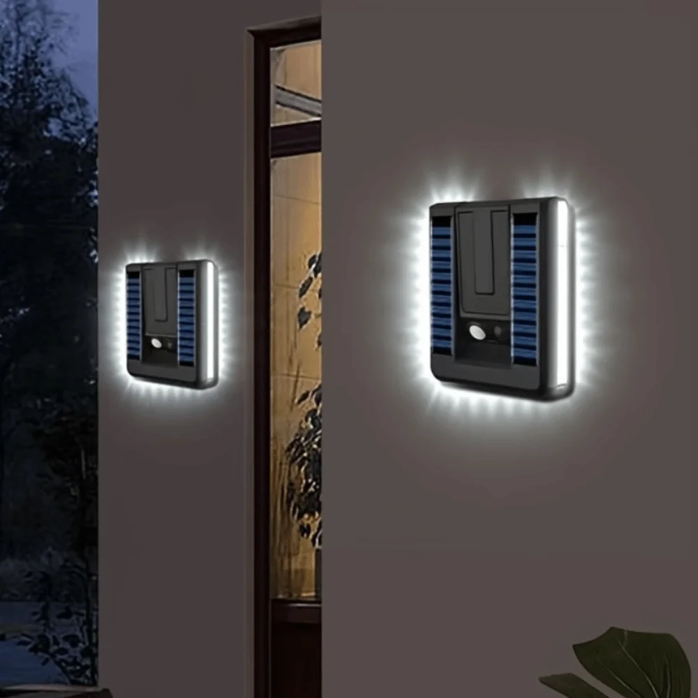 Commercial Outdoor Floodlight Wall Light 3 Lighting Modes Waterproof Foldable Solar Light Low Voltage with Motion Sensor