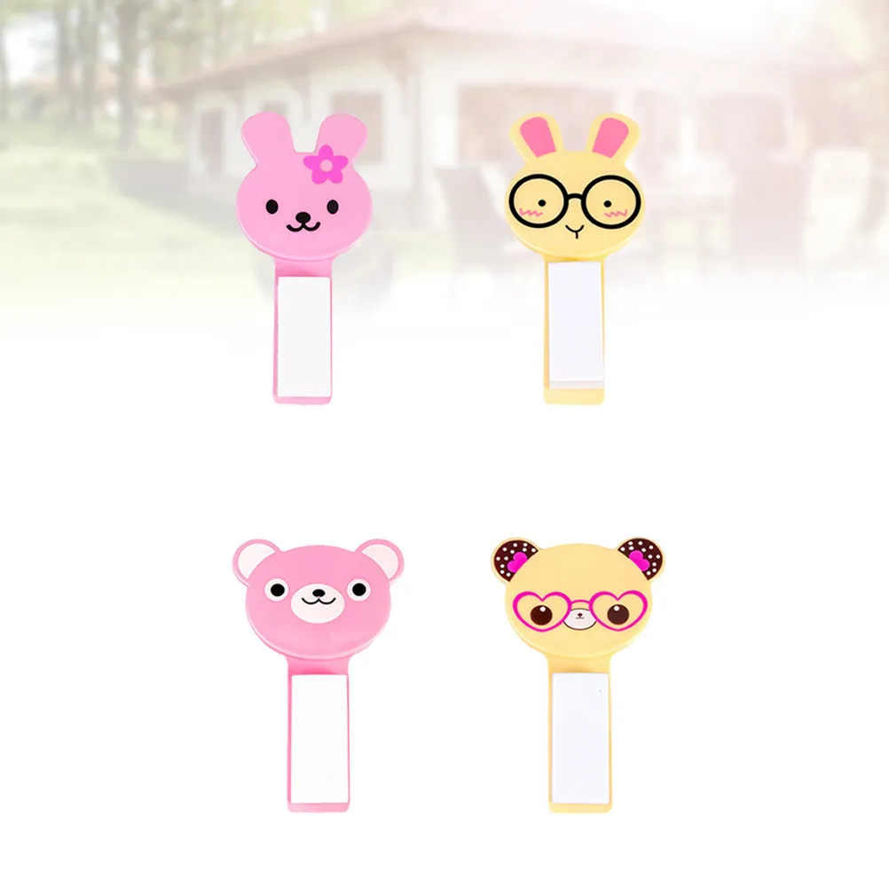 

4Pcs Cute Animal Toilet Lifter Smooth Lightweight Handle for Hygienic Toilet Seat Operation Stylish Bathroom Accessory Decor