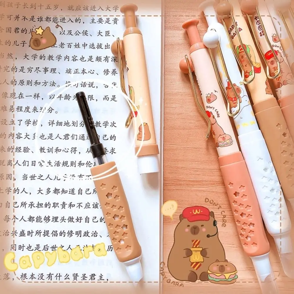

INS Press Capybara Fountain Pen 0.38mm Nib Cartoon Cute Ink Pen Kawaii Aesthetic Writing Pen Office